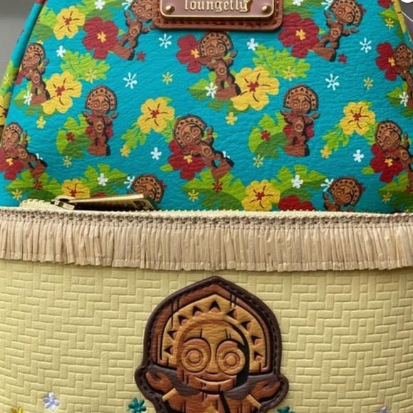 LOUNGEFLY DISNEY PARKS  MOANNA TIKI   BACKPACK  NWT - Picture 4 of 6